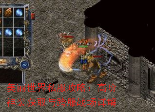 美丽世界私服攻略:高阶神装获取与跨服战场详解 美丽世界私服攻略:高阶神装获取与跨服战场详解