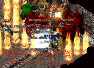 卧龙传奇2.6b隐藏英雄密码是什么?如何快速上手? 卧龙传奇2.6b隐藏英雄密码是什么?如何快速上手?