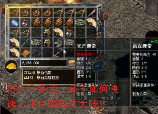 传世一条龙,新手如何快速上手称霸玛法大陆? 传世一条龙,新手如何快速上手称霸玛法大陆?