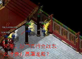 兄弟,沙巴克行会战怎么才能打赢屠龙殿? 兄弟,沙巴克行会战怎么才能打赢屠龙殿?