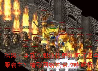 暗黑·全新单职业传奇如何打造全服霸主?精彩网络独家攻略解析 暗黑·全新单职业传奇如何打造全服霸主?精彩网络独家攻略解析