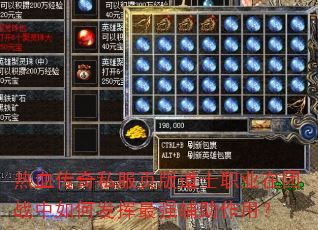 热血传奇私服页版道士职业在团战中如何发挥最强辅助作用? 热血传奇私服页版道士职业在团战中如何发挥最强辅助作用?