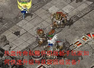 热血传奇私服怀旧版新手玩家如何快速升级与获取顶级装备? 热血传奇私服怀旧版新手玩家如何快速升级与获取顶级装备?