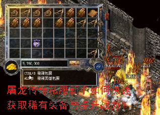 屠龙传奇私服新手如何快速获取稀有装备与提升战力? 屠龙传奇私服新手如何快速获取稀有装备与提升战力?