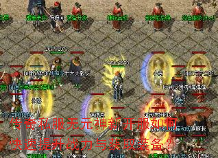 传奇私服无元神新开服如何快速提升战力与获取装备? 传奇私服无元神新开服如何快速提升战力与获取装备?