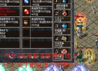 传奇2私服新手如何快速上手?高手进阶技巧有哪些? 传奇2私服新手如何快速上手?高手进阶技巧有哪些?