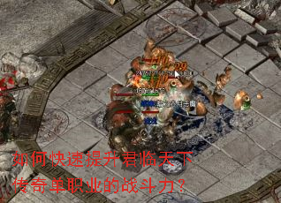 如何快速提升君临天下传奇单职业的战斗力? 如何快速提升君临天下传奇单职业的战斗力?