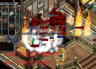 如何快速提升盖世传奇中的角色等级? 如何快速提升盖世传奇中的角色等级?