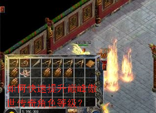 如何快速提升巅峰傲世传奇角色等级? 如何快速提升巅峰傲世传奇角色等级?