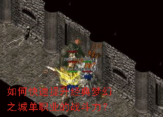 如何快速提升经典梦幻之城单职业的战斗力? 如何快速提升经典梦幻之城单职业的战斗力?