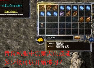 传奇私服中流星火雨技能多少级可以开始练习? 传奇私服中流星火雨技能多少级可以开始练习?