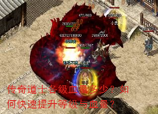 传奇道士各级血量多少?如何快速提升等级与血量? 传奇道士各级血量多少?如何快速提升等级与血量?